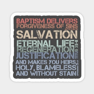 Baptism Delivers (Muted Colors) Magnet