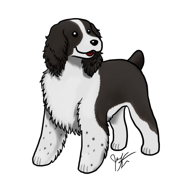 Dog - English Springer Spaniel - Black by Jen's Dogs Custom Gifts and Designs