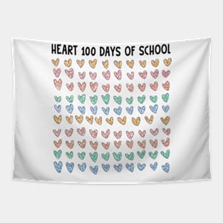 Glitter Heart 100 Days Of School Tapestry