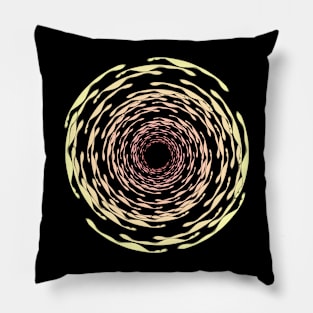 Whirlpool fireball mandala Pillow