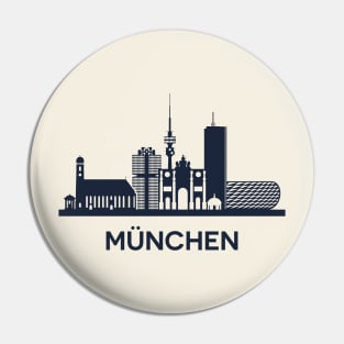 Munich Skyline Emblem Pin