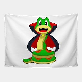 Snake Halloween Vampire Tapestry