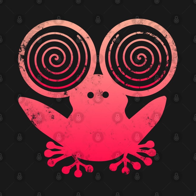 Hypnotic Abstract Frog - Pink by Scailaret