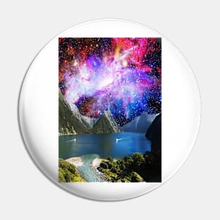 Galaxy Waterfall Pin