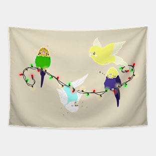 Budgie Holiday Tapestry