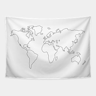 World Map Tapestry