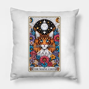 Maine Coon Tarot Card Pillow