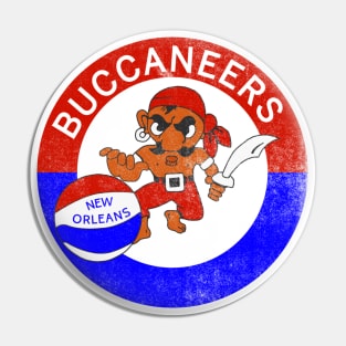 Defunct New Orleans Buccaneers ABA Basketball Pin