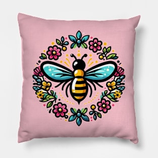 Flower Bee Pillow