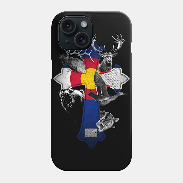 Colorado Hunting For Men Women Kids - Hunter Colorado Flag Phone Case by dreadtwank