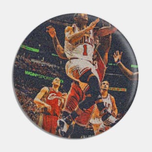 Prime D Rose Retro Style Pin