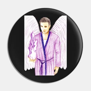 Archangel Zadkiel Keeper of the Violet Flame- Orange Pin