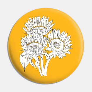 Sunflowers Pin