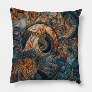 Interlocking Abstract Geometric Figures Dimensions Pillow