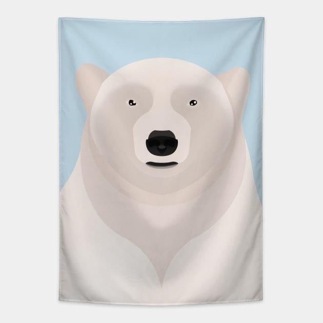 Polar bear Tapestry by Aline Eg