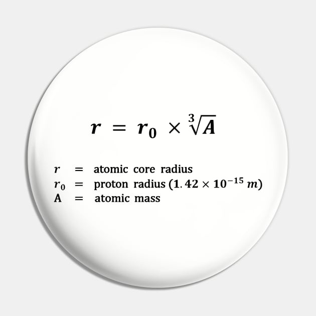 Formula, atomic core radius Pin by RosArt100