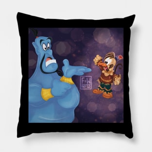 Fall inspired Genie & Apu Aladdin Pillow