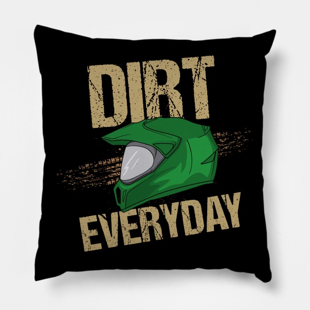 Race Track Lovers Dirt Everyday Motorcyle Quotes Pillow by shirtontour