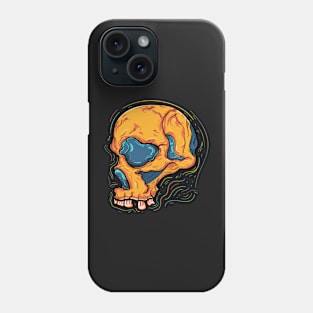 Electric Skull Head Phone Case