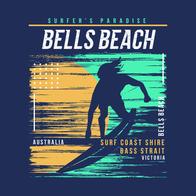 Retro Surfing Bells Beach Australia // Vintage Surfer Beach // Surfer's Paradise by Now Boarding