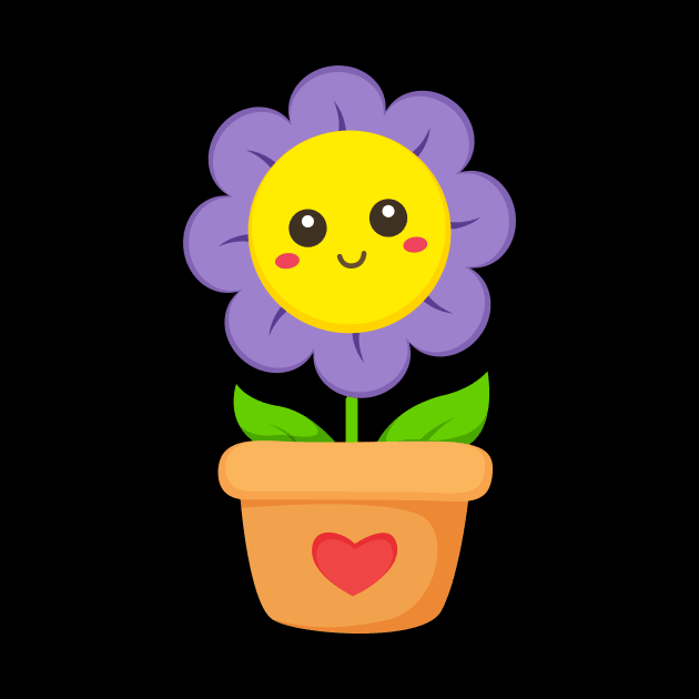 Potted Flower for Kids by samshirts