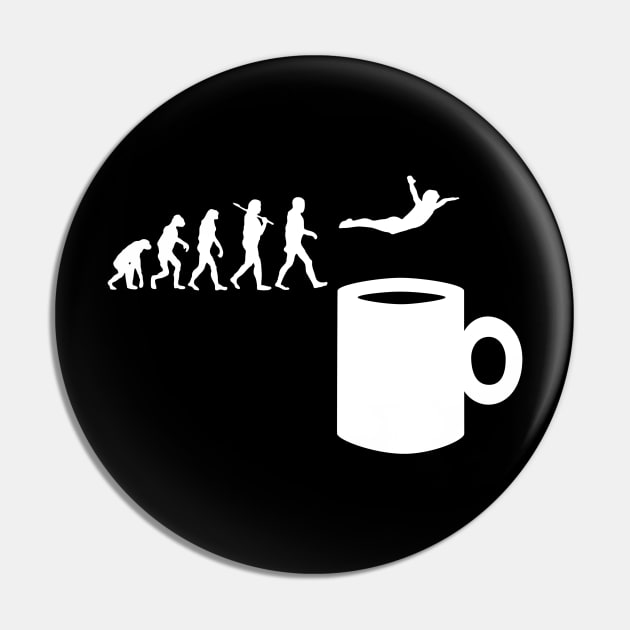 Evolution of Man and Coffee Pin by Stacks