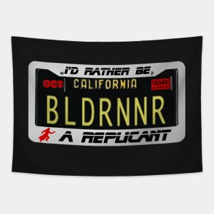 Blade Runner 2049 Replicant License Plate Tapestry