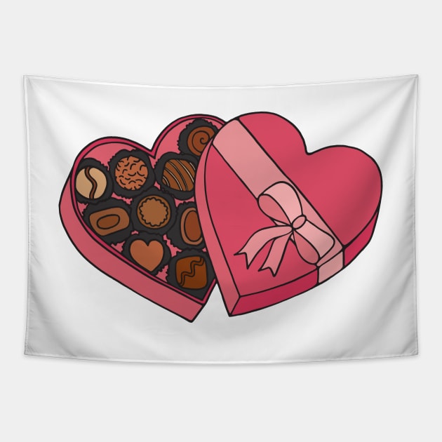 Box of Chocolate Tapestry by murialbezanson