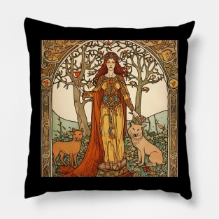 Freyja Norse mythology Pillow