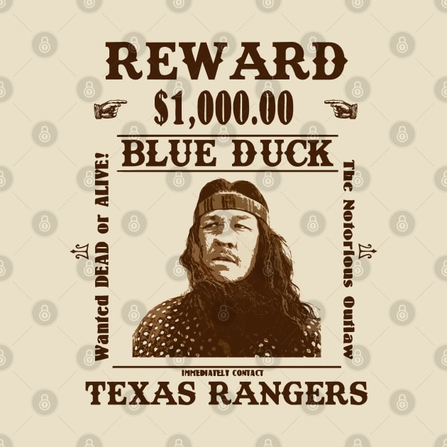 Blue Duck Wanted Poster from Lonesome Dove by woodsman