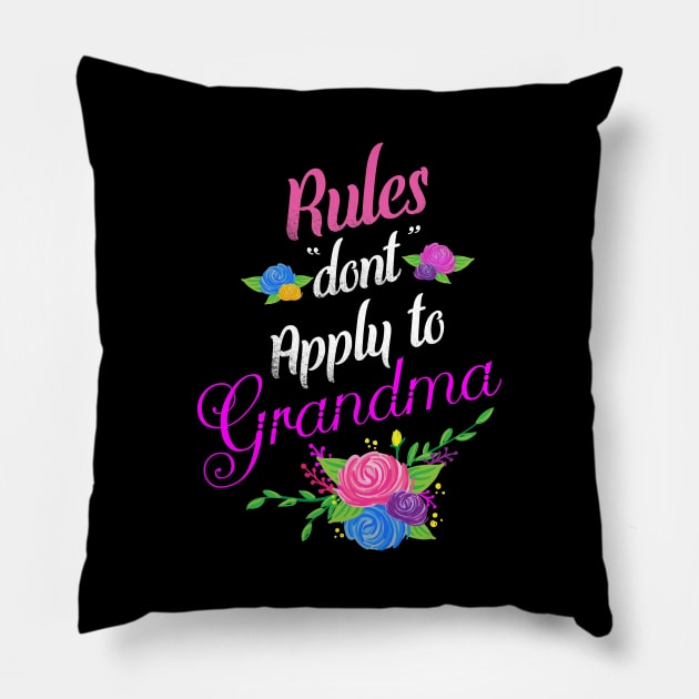 Rules don't apply to grandma Pillow by captainmood