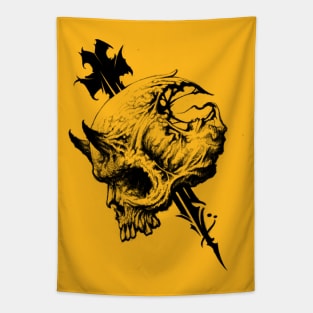 Demon Skull Tapestry