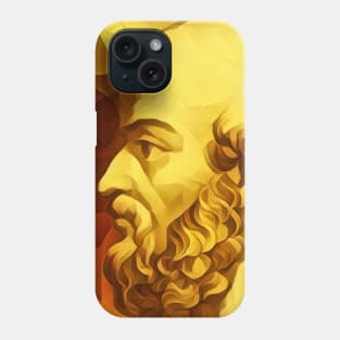 Eratosthenes of Cyrene Golden Portrait | Eratosthenes of Cyrene Artwork 9 Phone Case