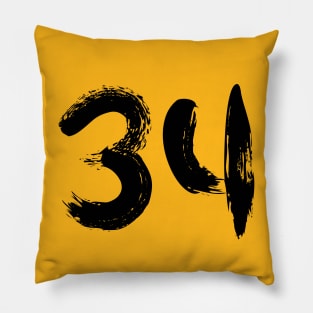 Number 34 Pillow