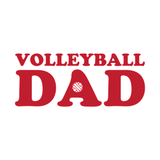 Volleyball Dad Red T-Shirt