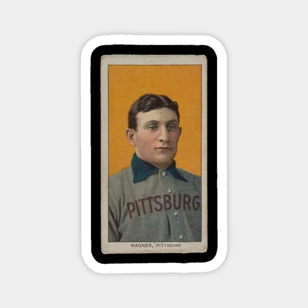 Honus Wagner 1909-1911 T206 Baseball Card - Honus Wagner - Magnet