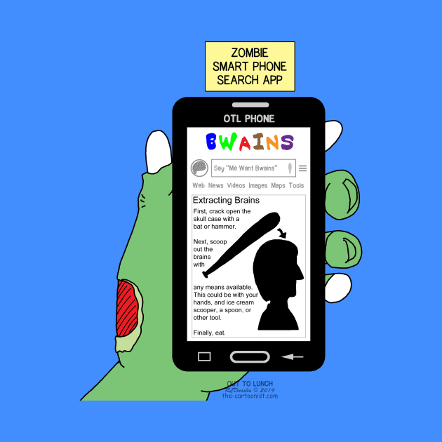 Brains - A Zombie Smart Phone Search App by OutToLunch