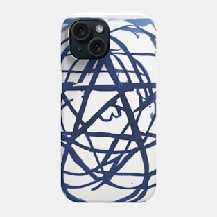 Pentagram Blue Shadow Silhouette Anime Style Collection No. 272 Phone Case