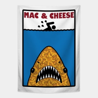 funny mac and cheese parody design Tapestry