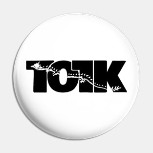 TOTK Dragon Awesome Black Typography Pin