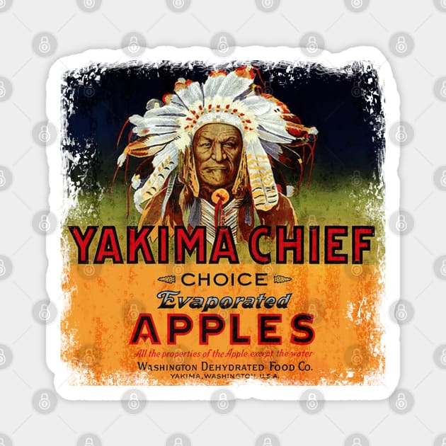 Yakima Apples Magnet by Midcenturydave