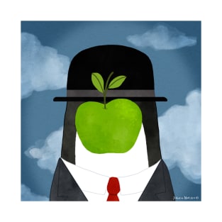 The Penguin of Man Magritte Art Series T-Shirt