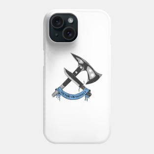 VICTORY OR VALHALLA (blue) Phone Case