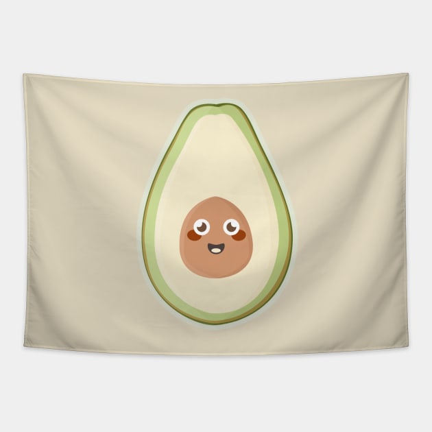 Kawaii Avocado Tapestry by KawaiiNir