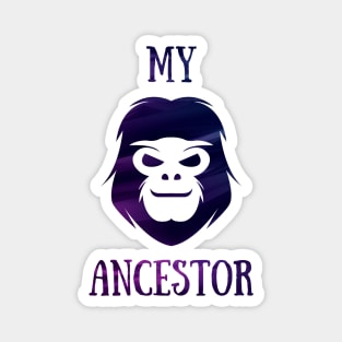 Great Looking My Ancestor Monkey Face Magnet