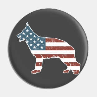 Vintage Patriot German Shepherd Dog Pin