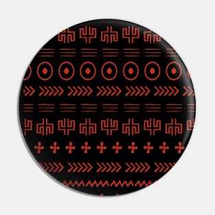 Mudcloth Pattern Modern Boho Ethnic Pin