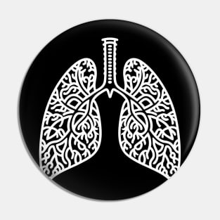 Lungs (White) Pin