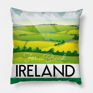 Ireland for a break travel poster Pillow