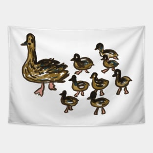 Mother duck Tapestry